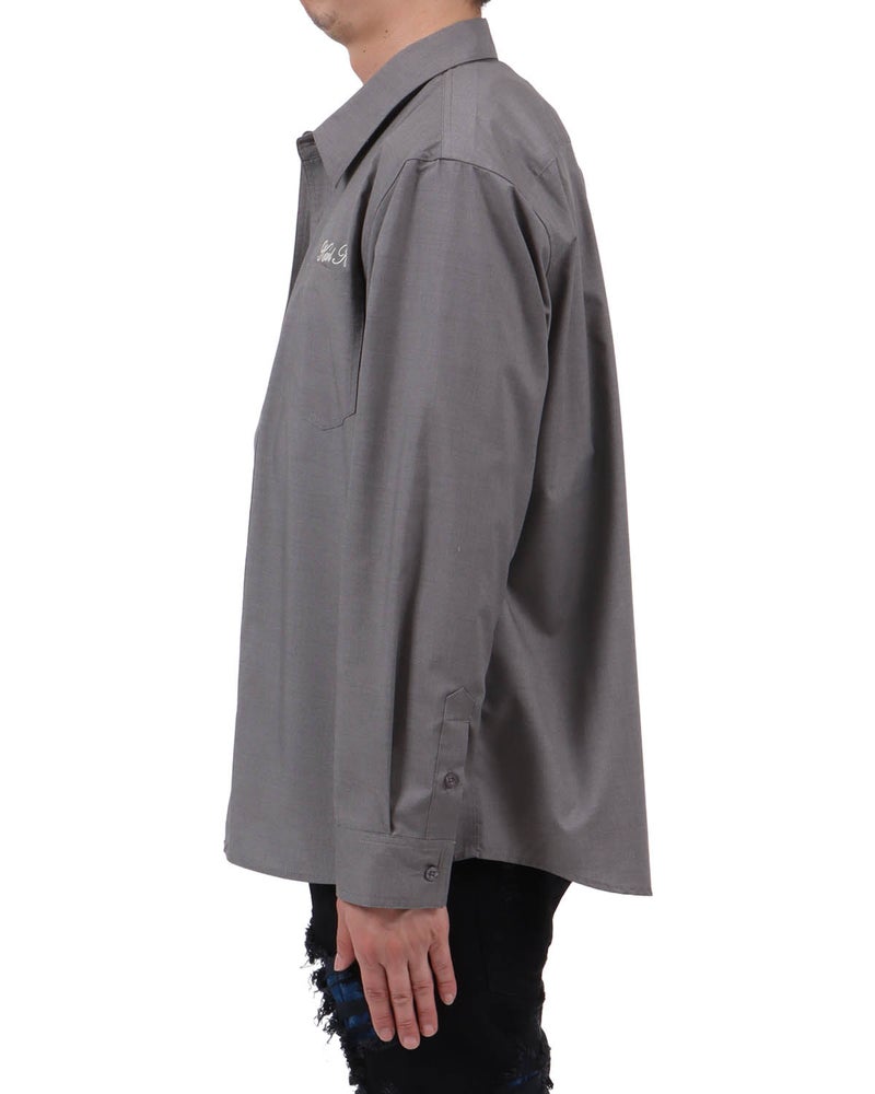 グレー：174cm62kg(Lサイズ着用)