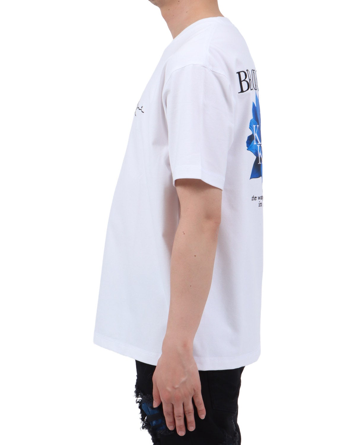 ホワイト：174cm62kg(Lサイズ着用)