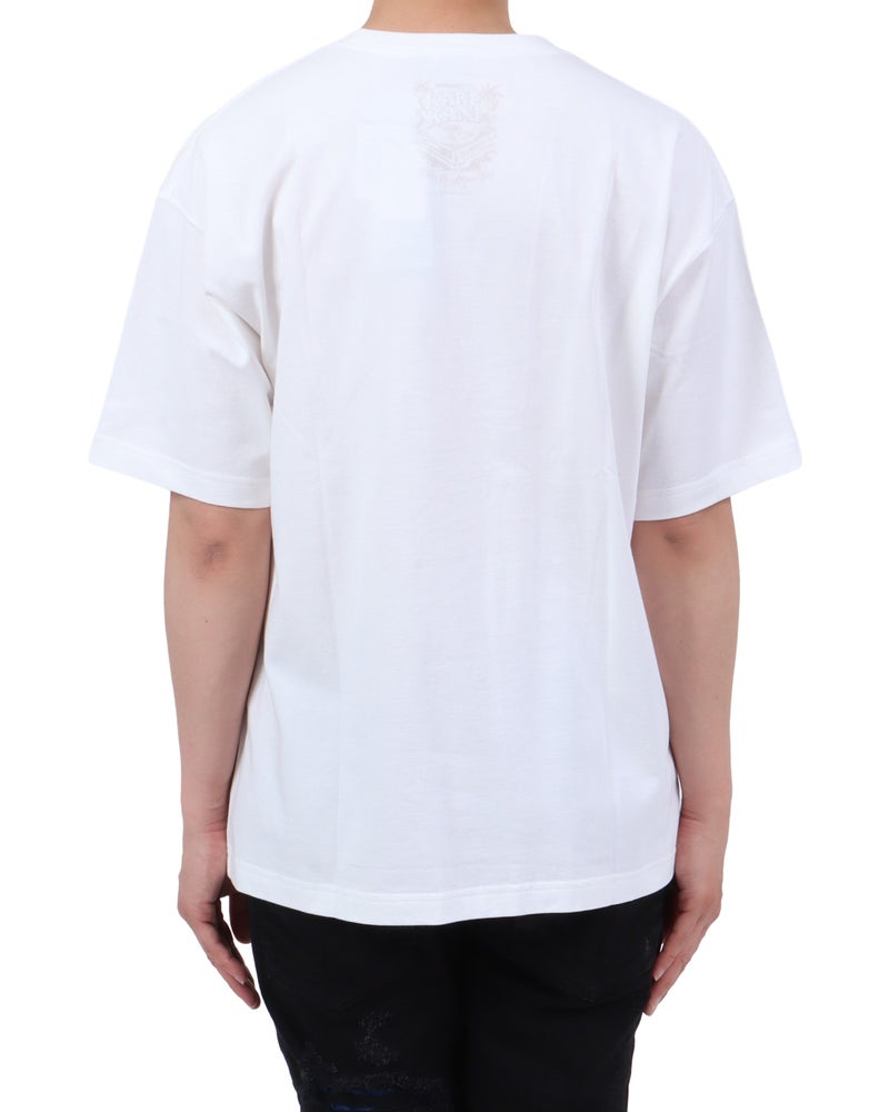 ホワイト：174cm62kg(Lサイズ着用)