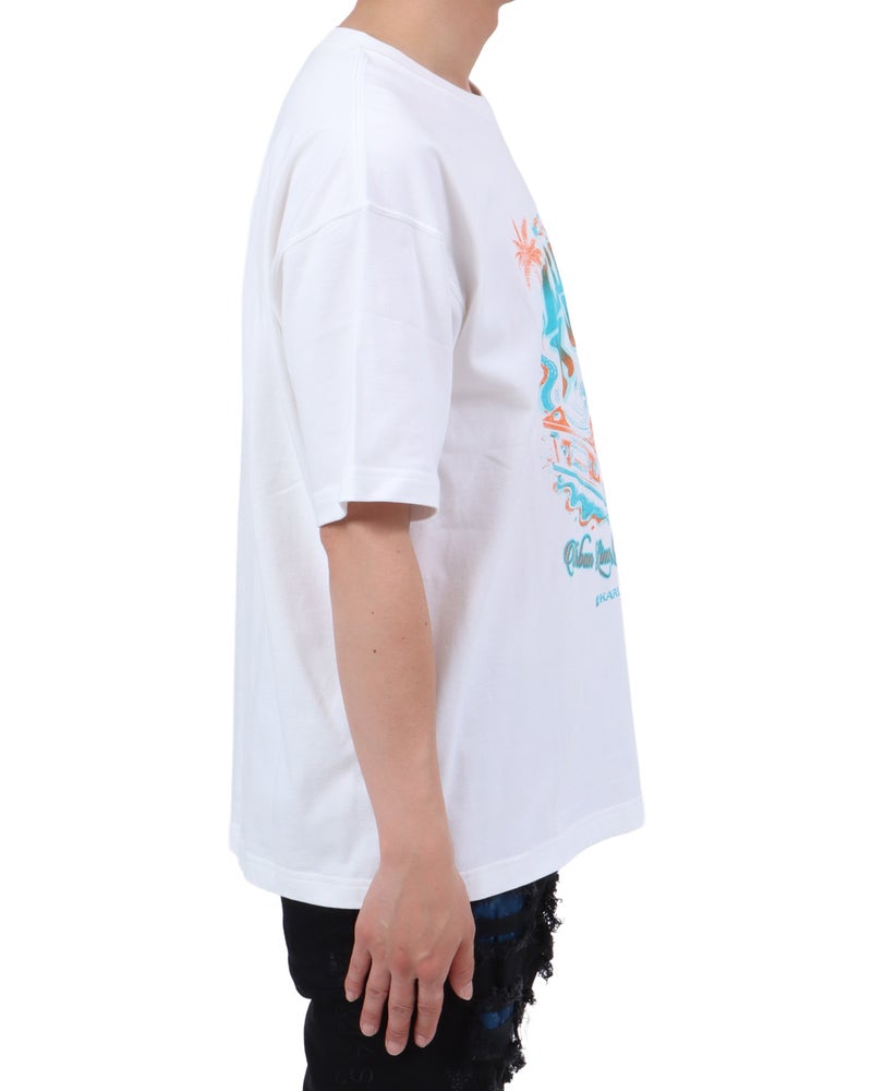 ホワイト：174cm62kg(Lサイズ着用)