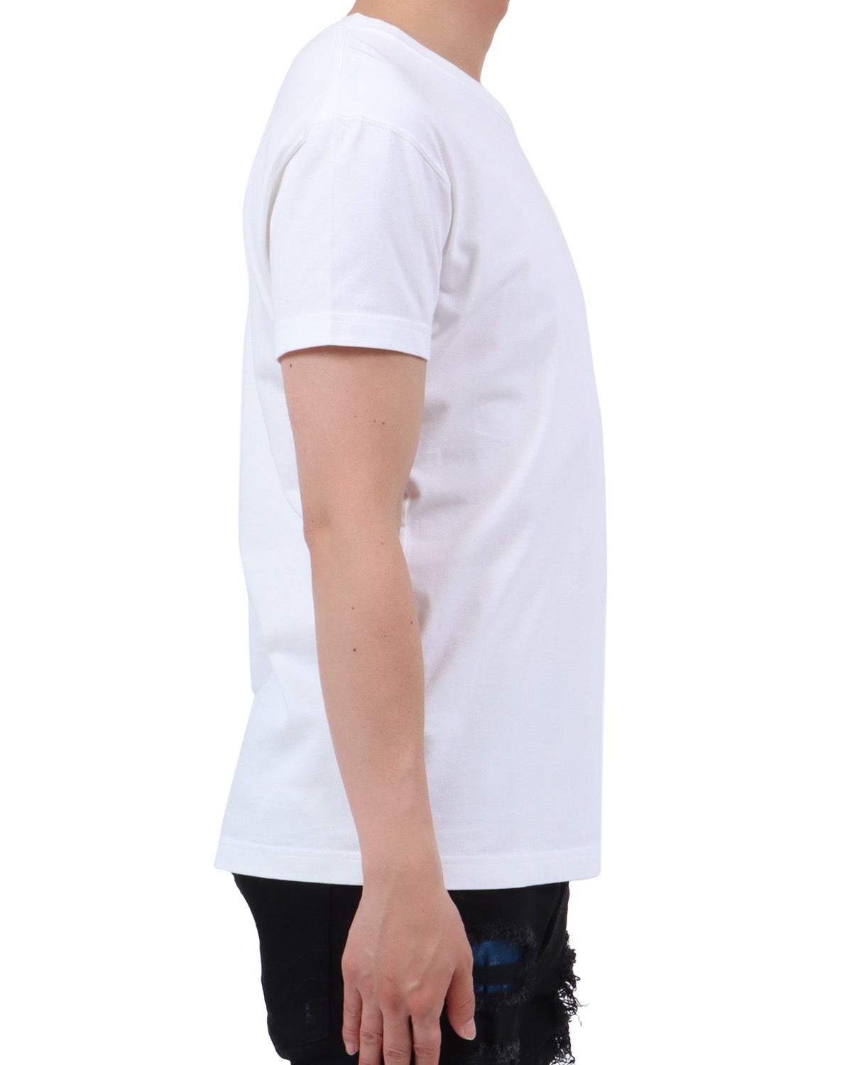 ホワイト：174cm62kg(Lサイズ着用)