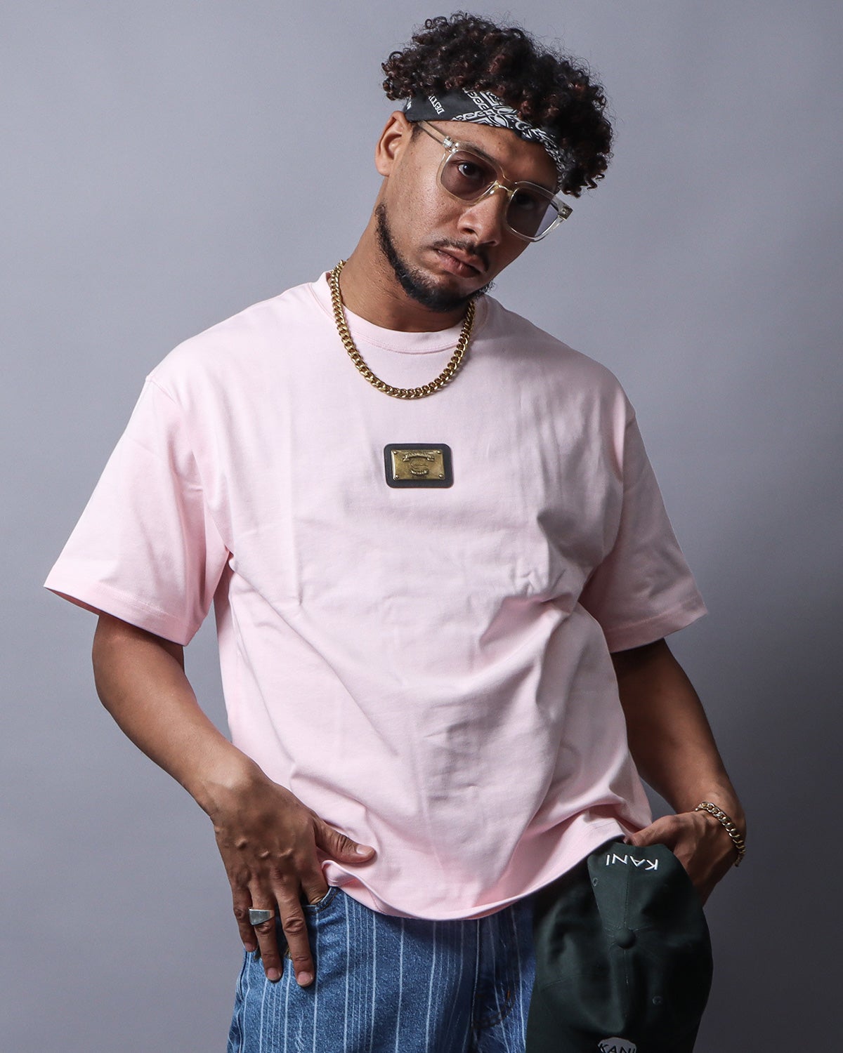 ベビーピンク：183cm(Lサイズ着用)