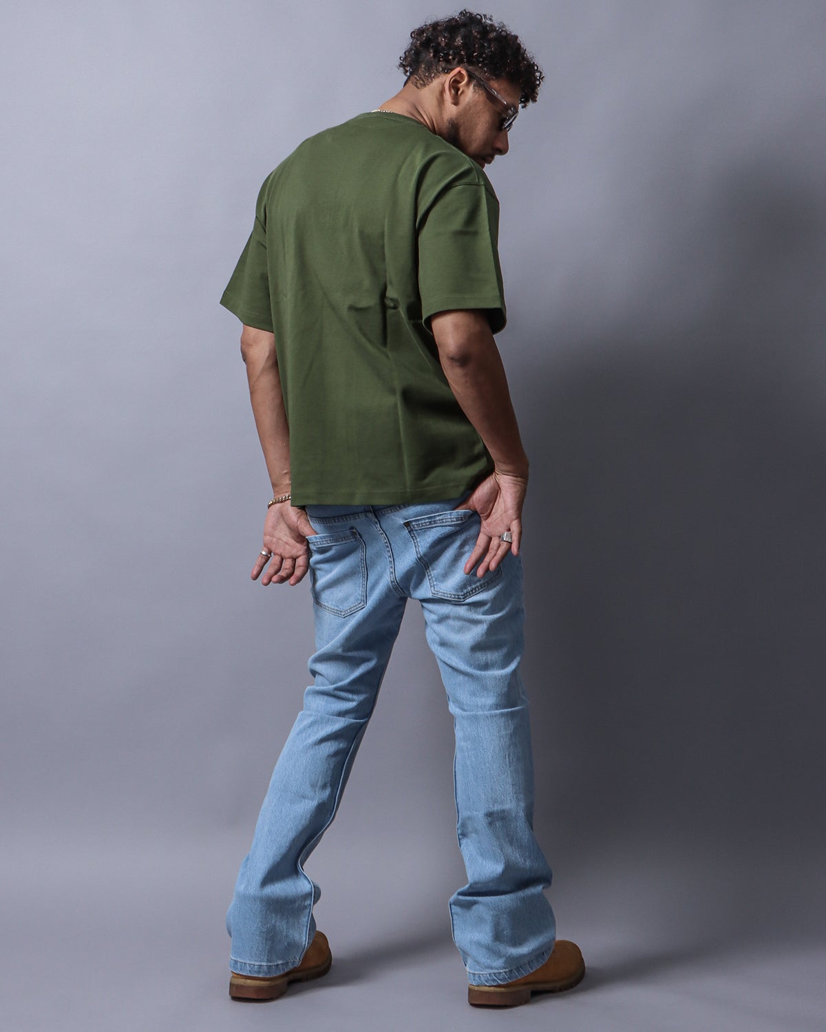 オリーブ：183cm(Lサイズ着用)