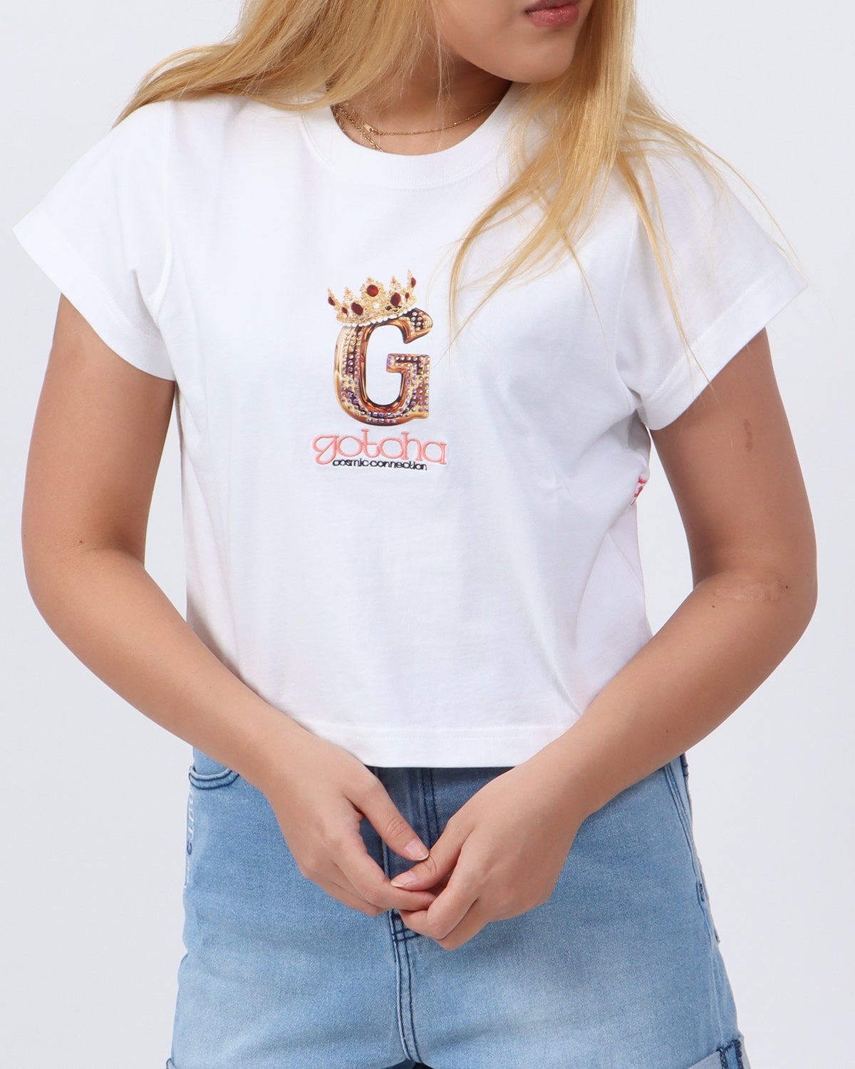 ホワイト：167cm(Lサイズ着用)