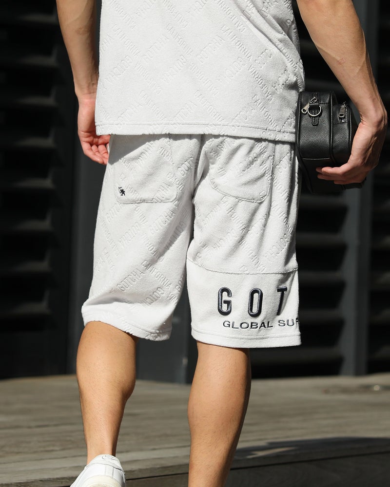 ライトグレー：180cm/70kg(Lサイズ着用)