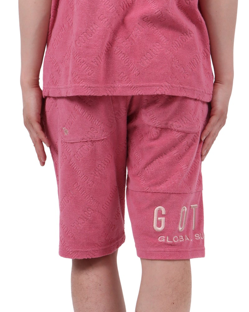 ピンク：174cm62kg(Lサイズ着用)