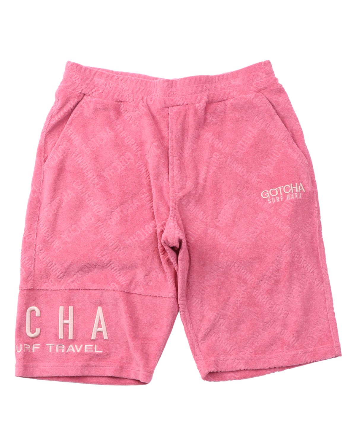 GOTCHA] ロゴ 総柄 切替 パイル イージー ショーツ | PEET ONLINE STORE