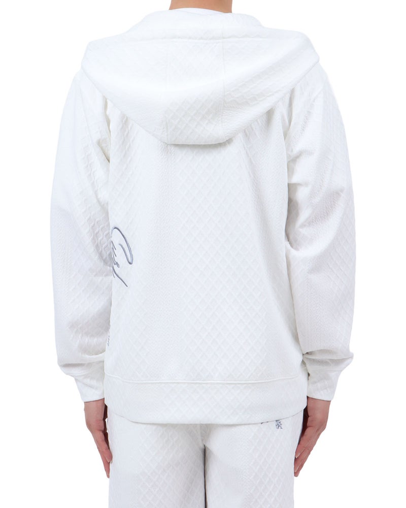 ホワイト：174cm62kg(Lサイズ着用)