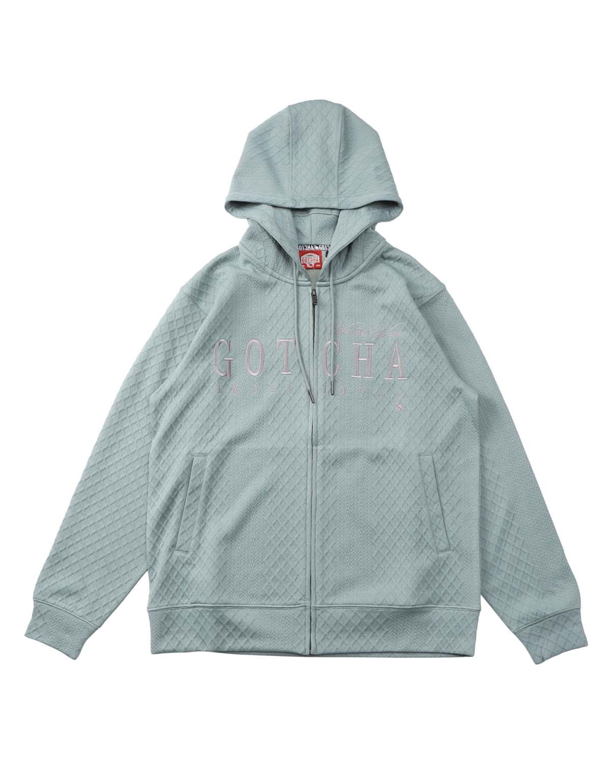 GOTCHA] ヴァーティカル ブリスター ジャカード ZIP パーカー | PEET