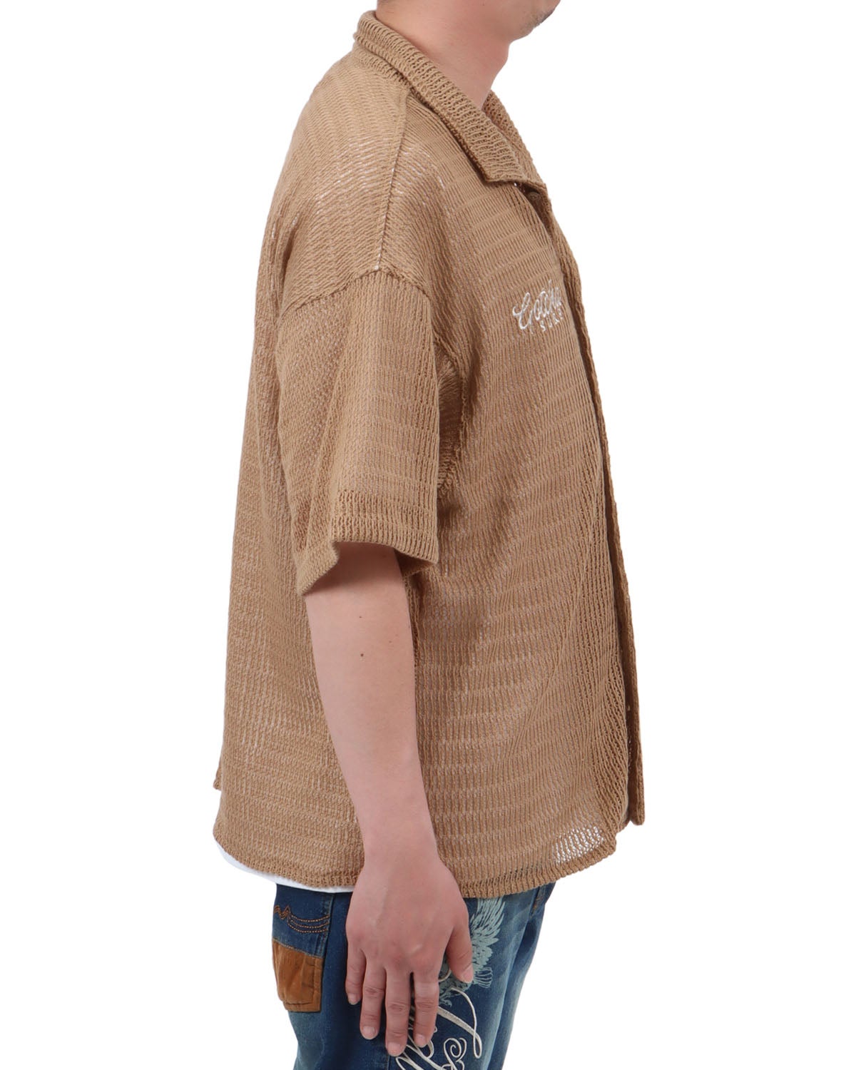 ベージュ：174cm62kg(Lサイズ着用