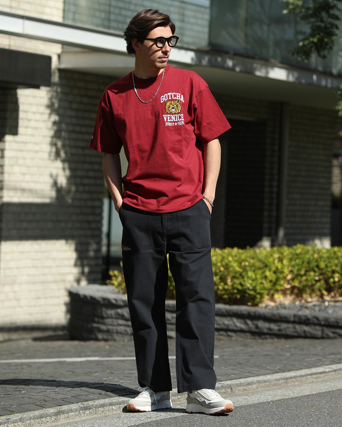 ワイン：180cm/70kg(Lサイズ着用)