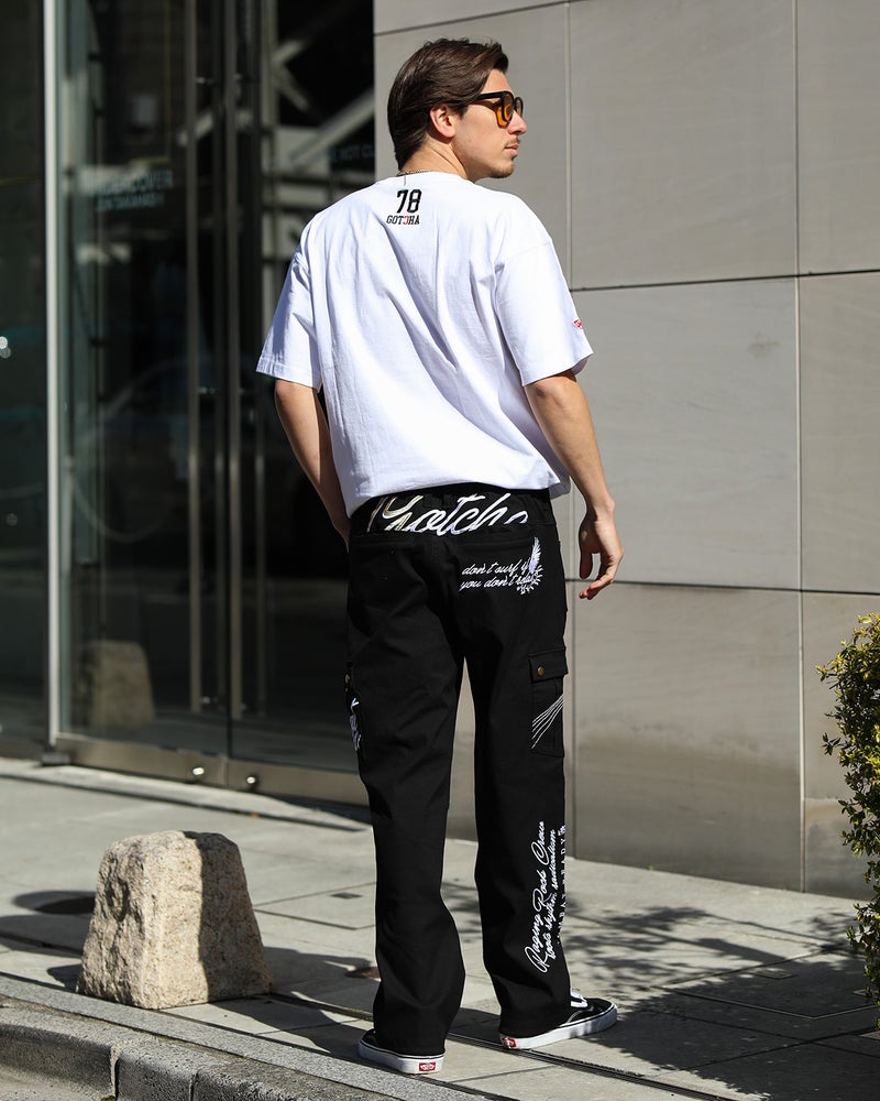 ホワイト：180cm/70kg(Lサイズ着用)