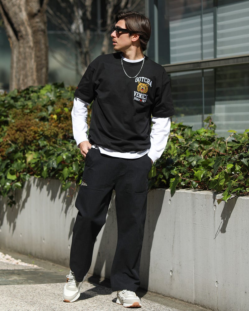 ブラック：180cm/70kg(Lサイズ着用)