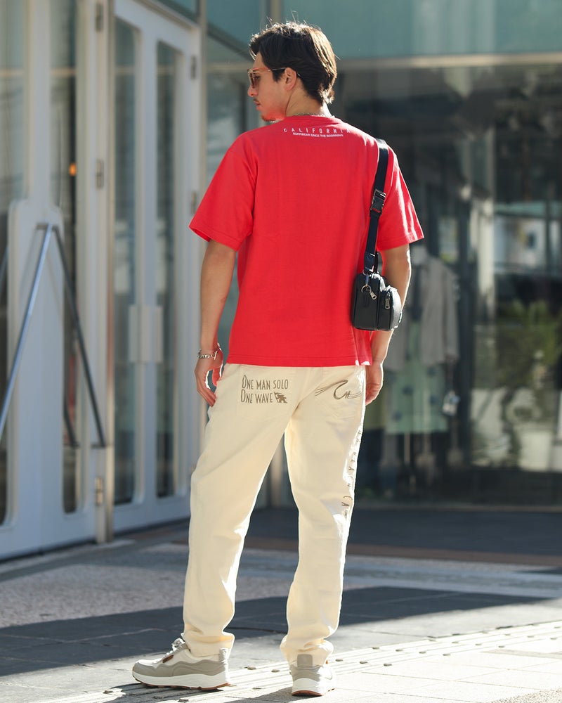 ピンク：180cm/70kg(Lサイズ着用)