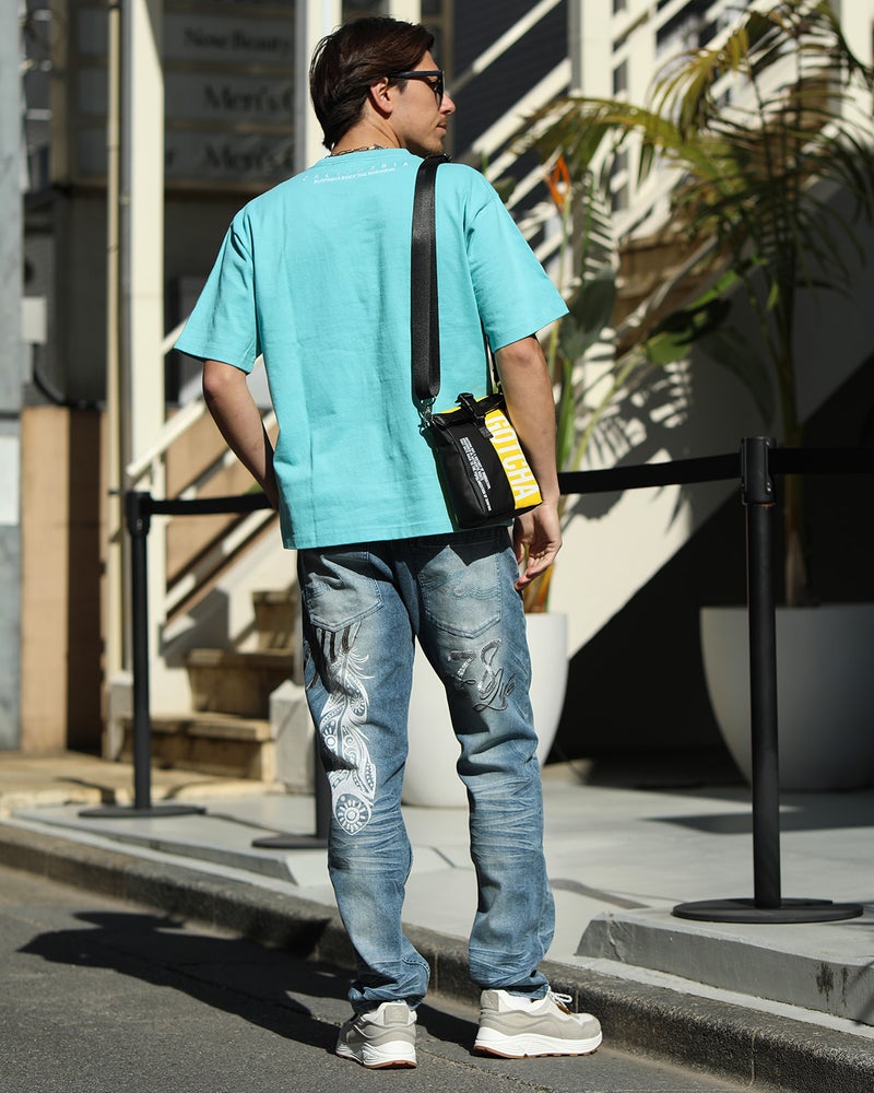 ミントグリーン：180cm/70kg(Lサイズ着用)