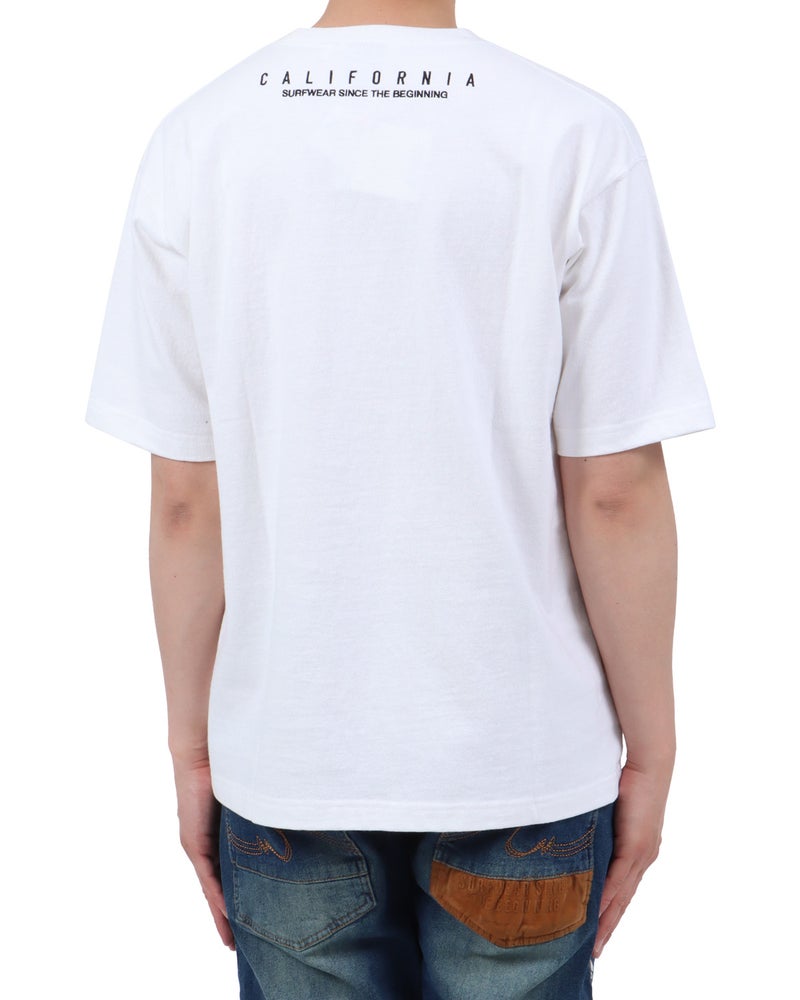 ホワイト：174cm62kg(Lサイズ着用)