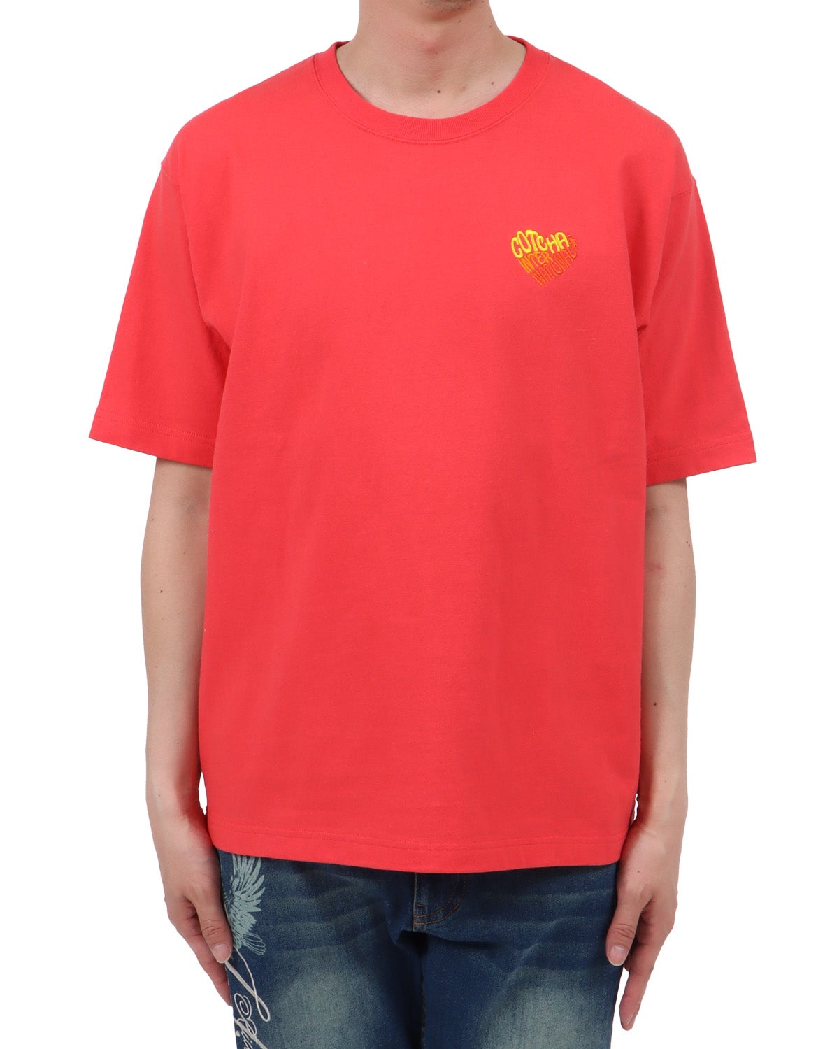 ピンク：174cm62kg(Lサイズ着用)