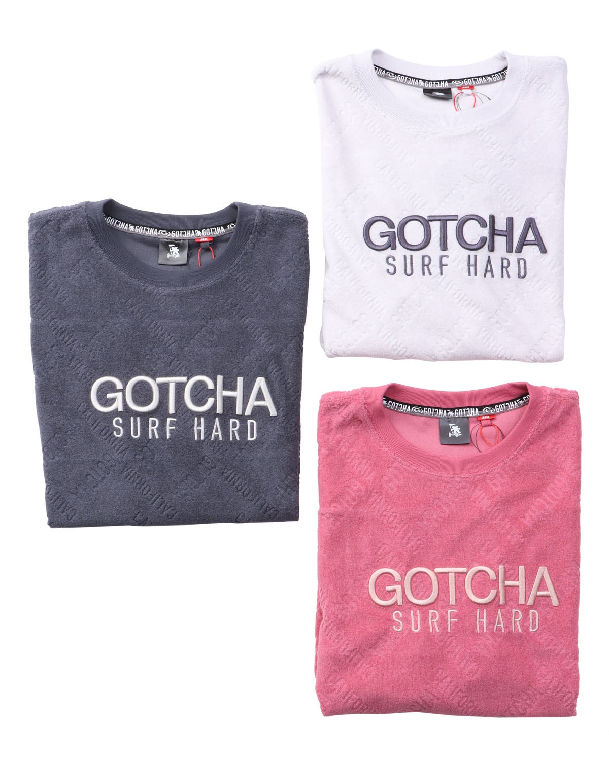 GOTCHA] ロゴ 総柄 切替 パイル T | PEET ONLINE STORE