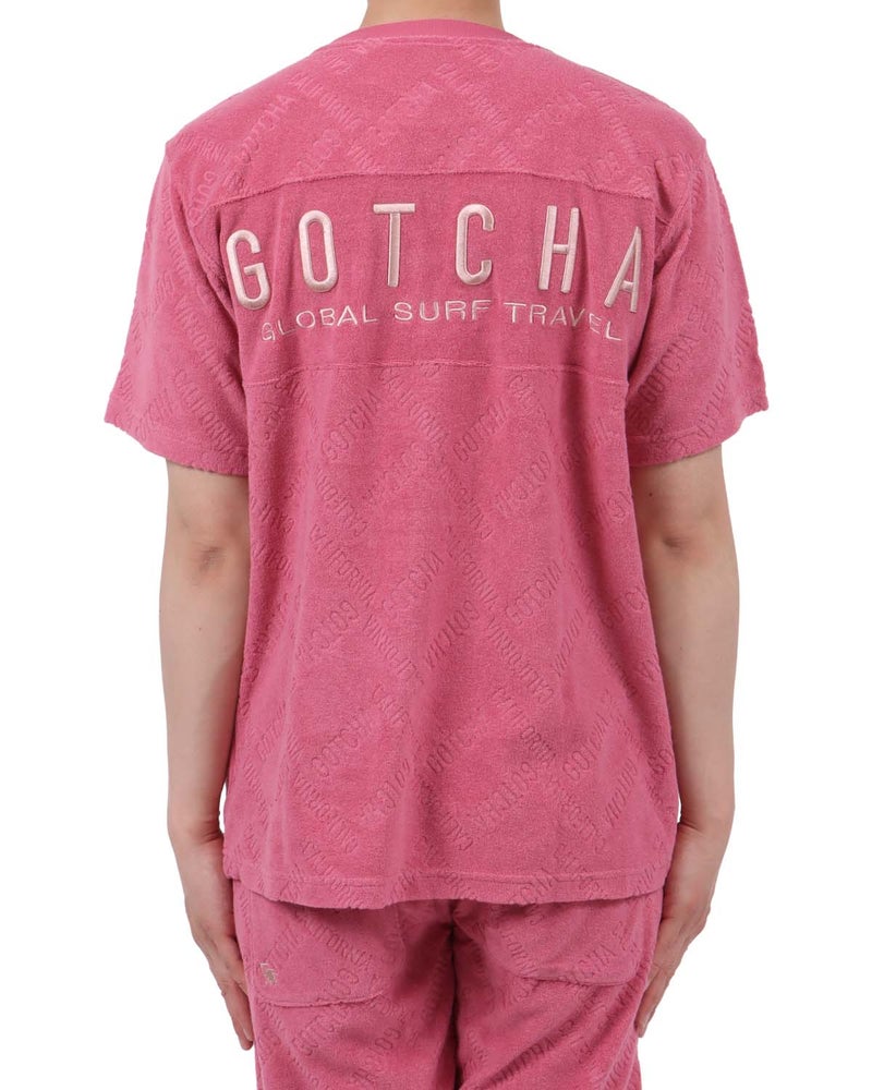 ピンク：174cm62kg(Lサイズ着用)