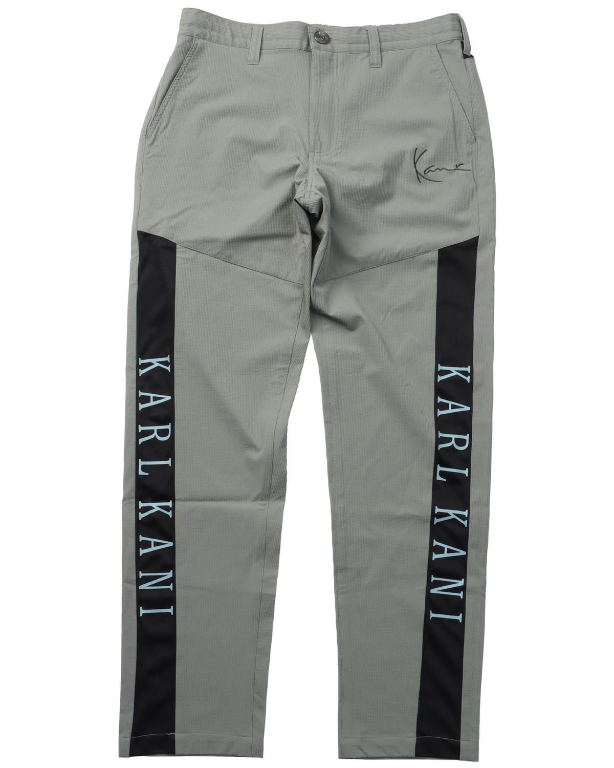Karl Kani GOLF] ストレッチ 接触冷感 ドビーストライプ 切替パンツ