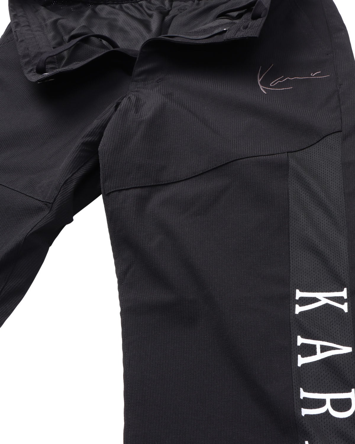 Karl Kani GOLF] ストレッチ 接触冷感 ドビーストライプ 切替パンツ