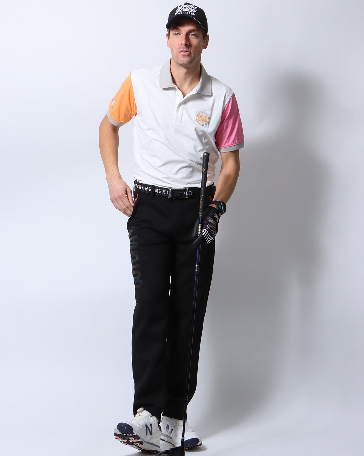 ホワイト：183cm/70kg(Lサイズ着用)