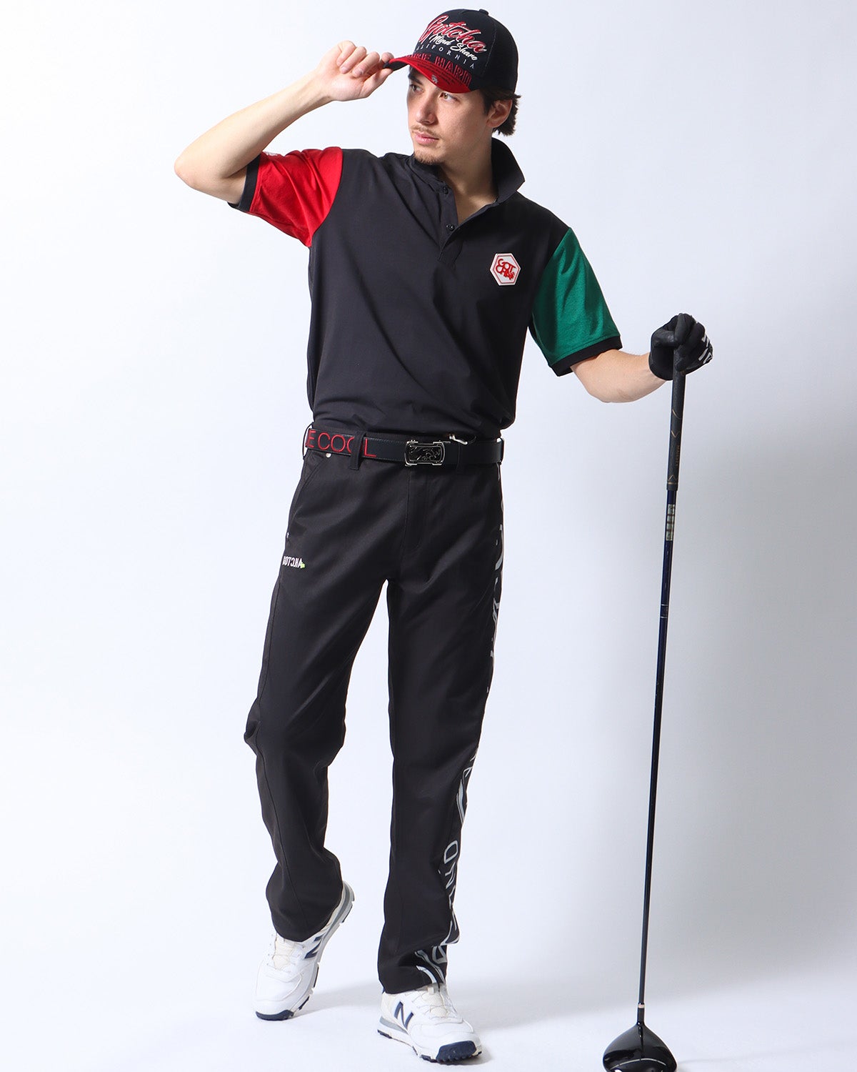 ブラック：180cm/70kg(Lサイズ着用)