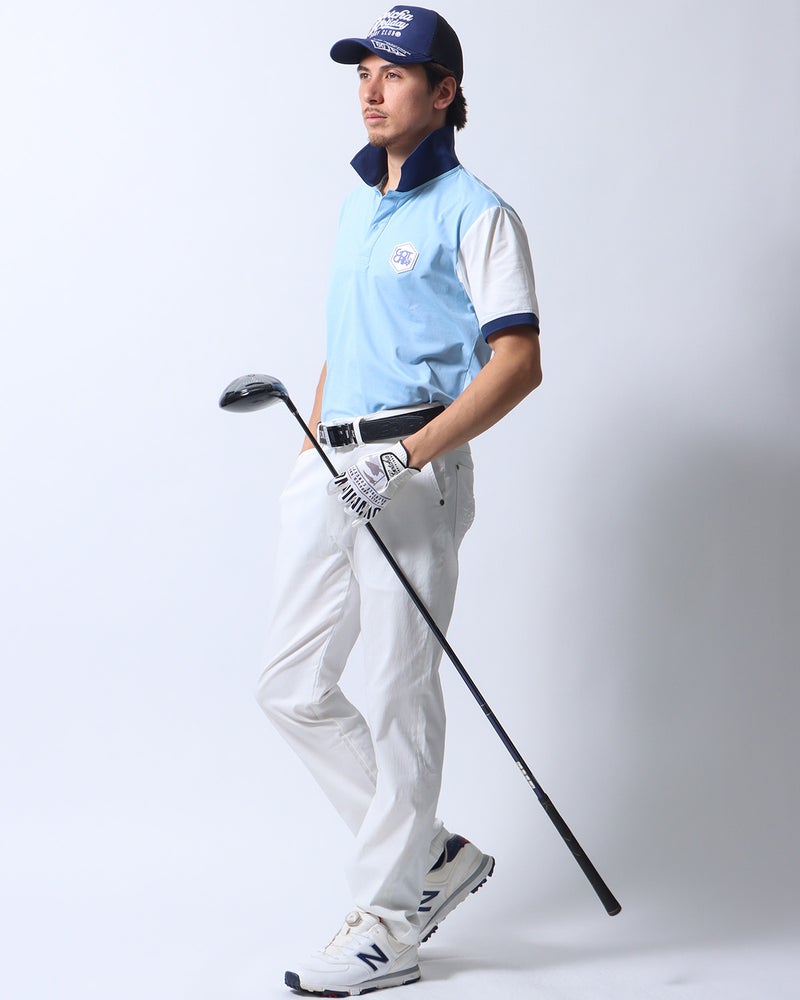 ライトブルー：180cm/70kg(Lサイズ着用)