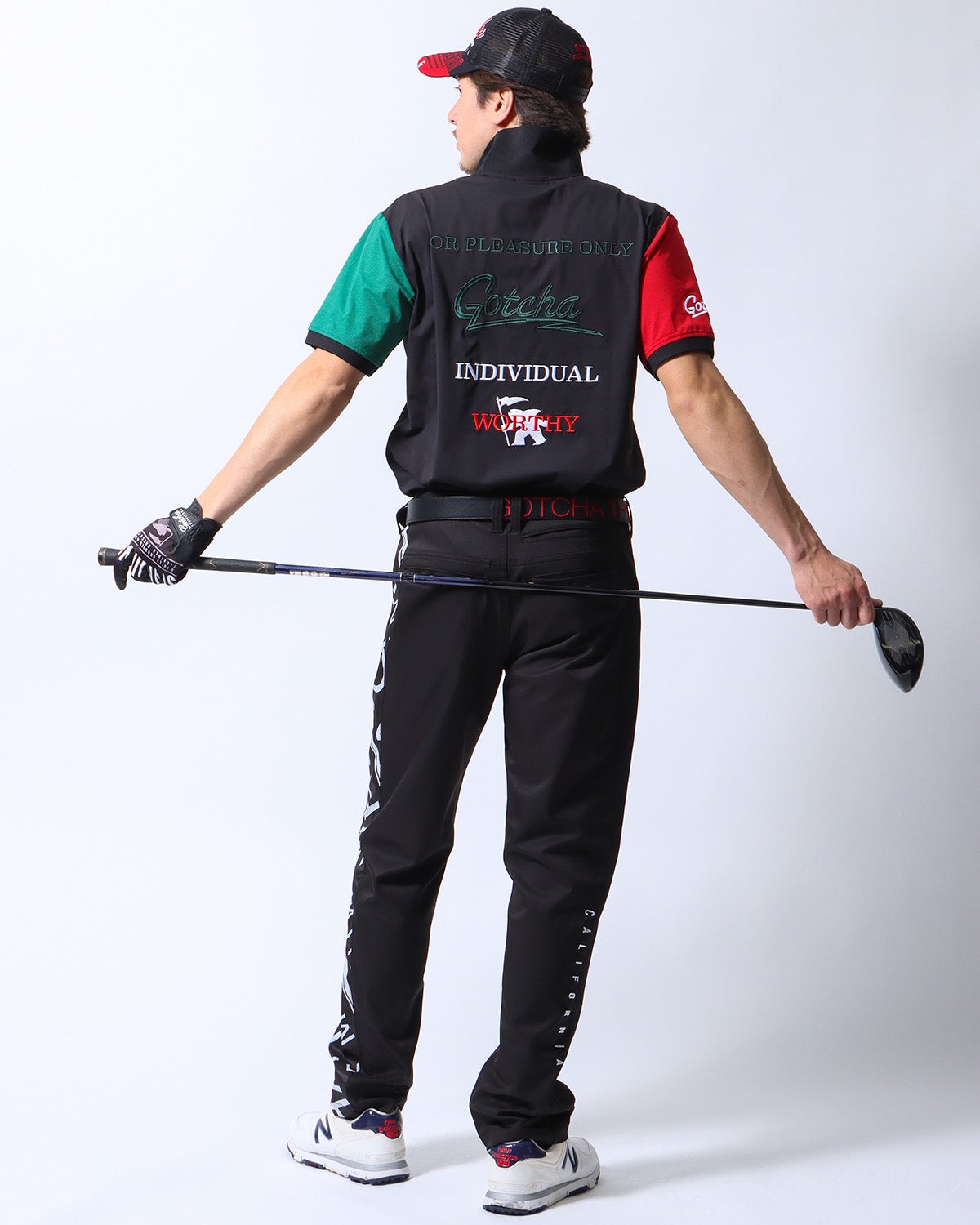 ブラック：180cm/70kg(Lサイズ着用)