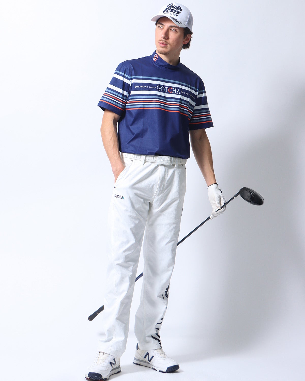 GOTCHA GOLF] ドライ ボーダー モックネック T | PEET ONLINE STORE