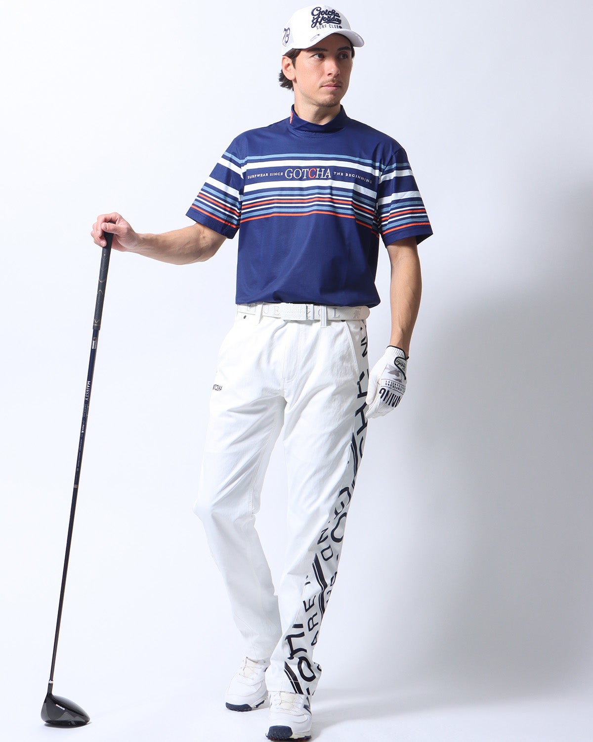 ネイビー：180cm/70kg(Lサイズ着用)