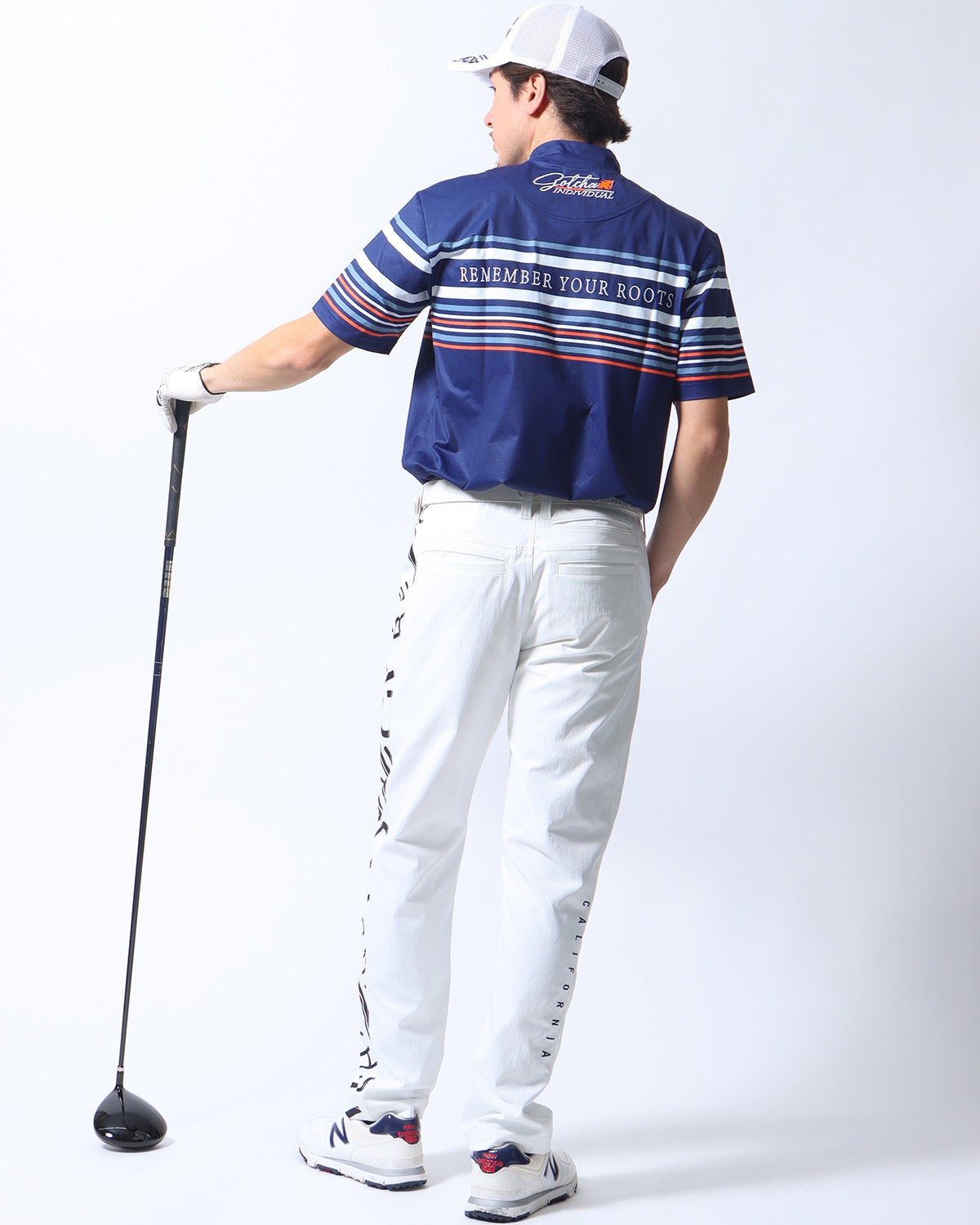 ネイビー：180cm/70kg(Lサイズ着用)