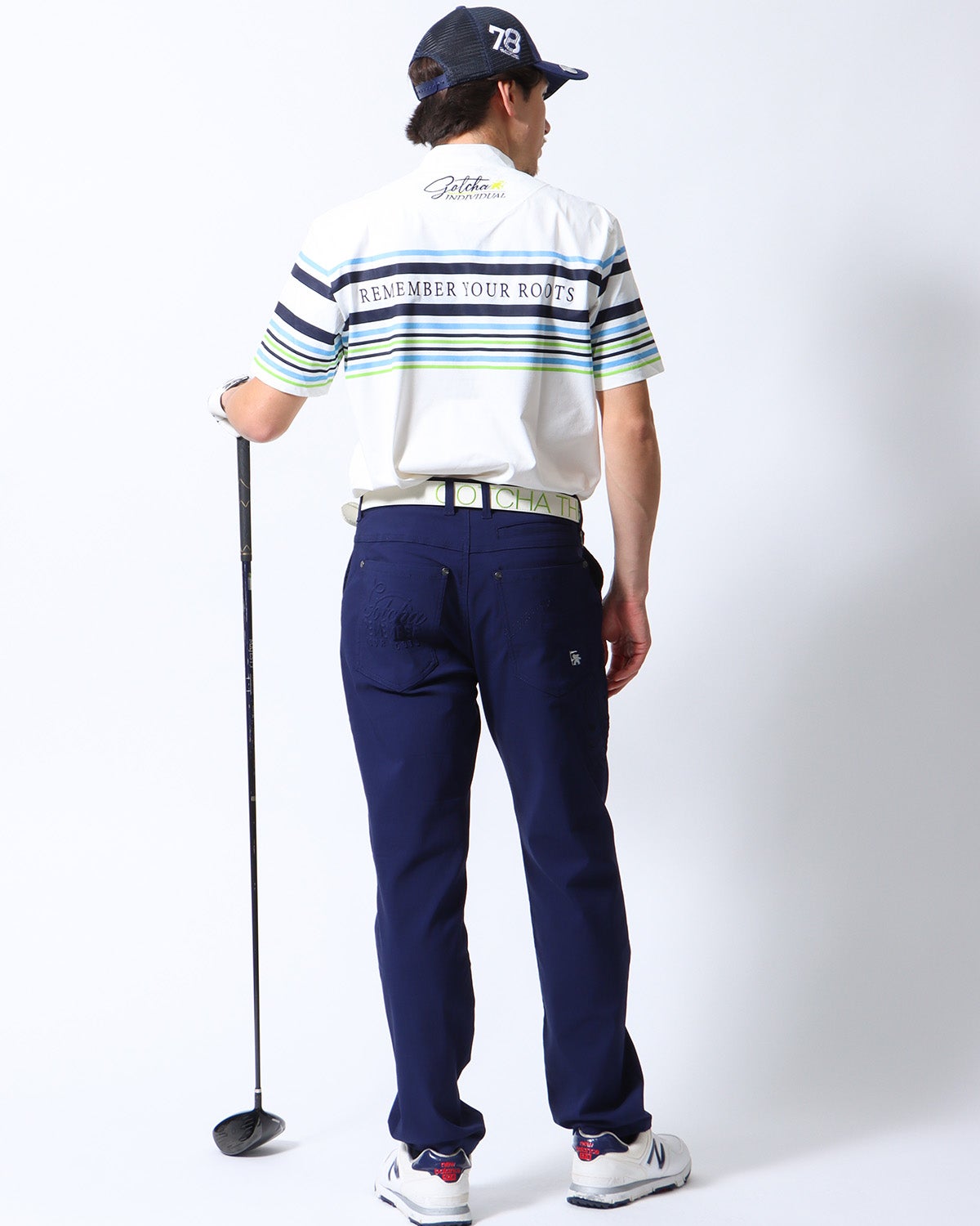 ホワイト：180cm/70kg(Lサイズ着用)