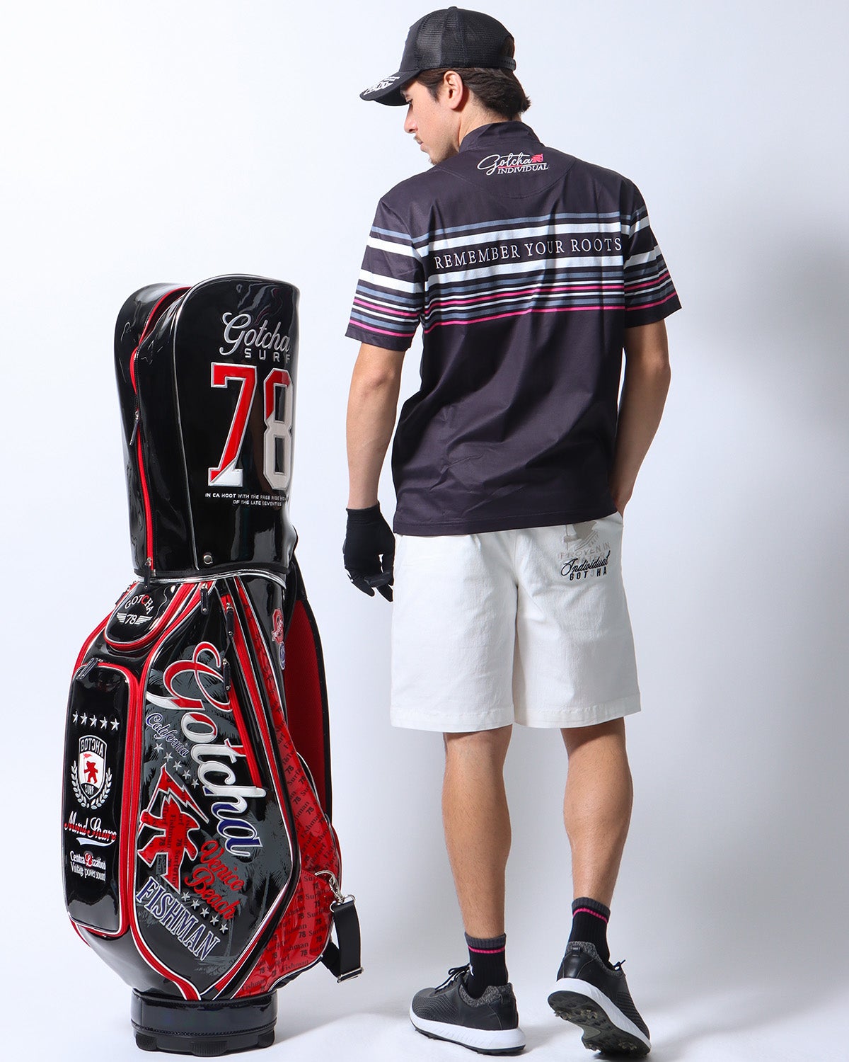 ブラック：180cm/70kg(Lサイズ着用)