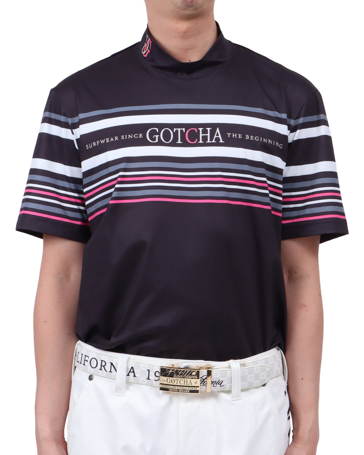 GOTCHA GOLF] ドライ ボーダー モックネック T | PEET ONLINE STORE