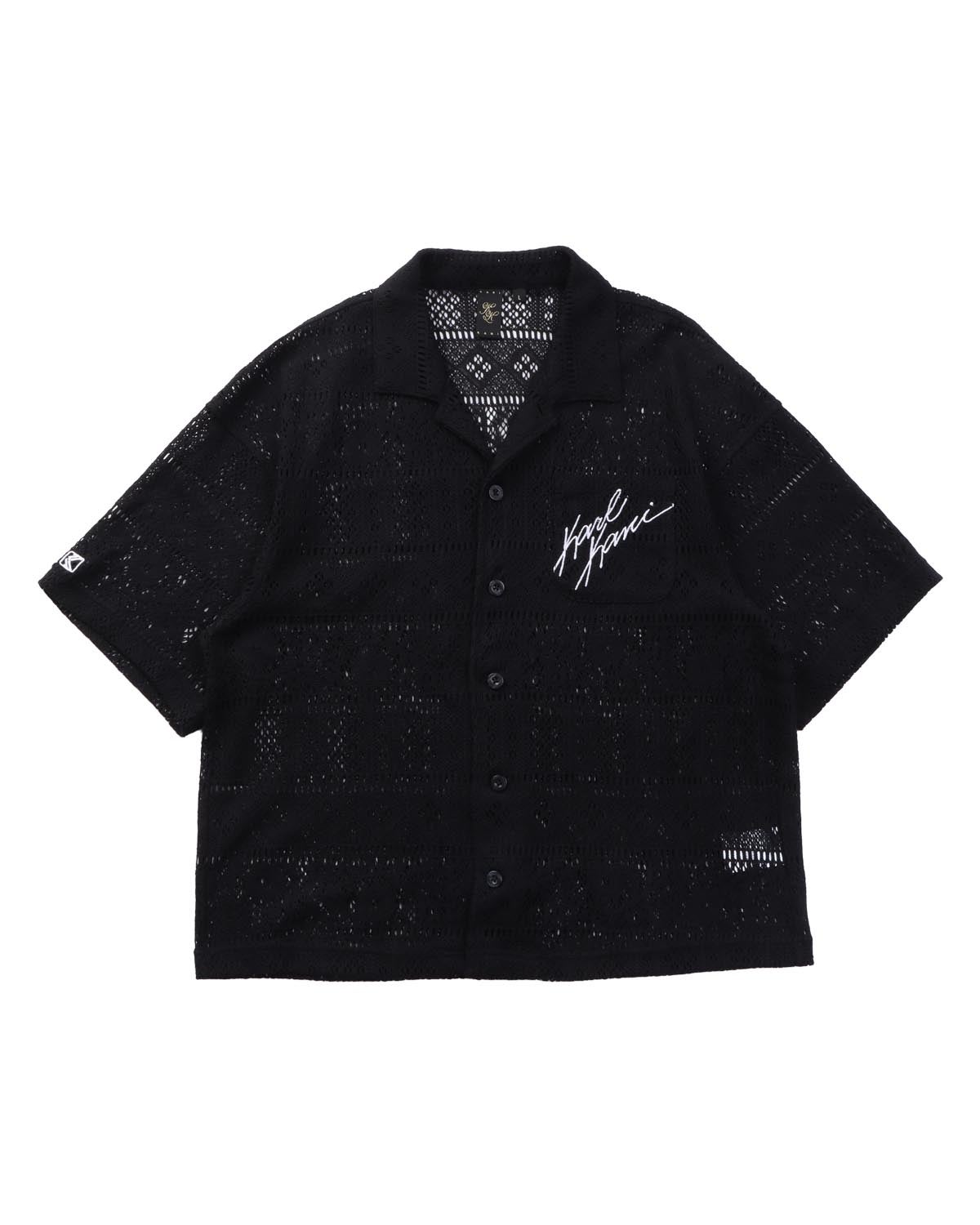 Karl Kani] ドロップショルダー 半袖 ニット シャツ | PEET ONLINE STORE