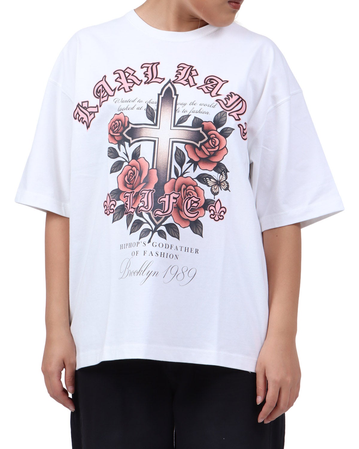 ホワイト：167cm(Lサイズ着用)