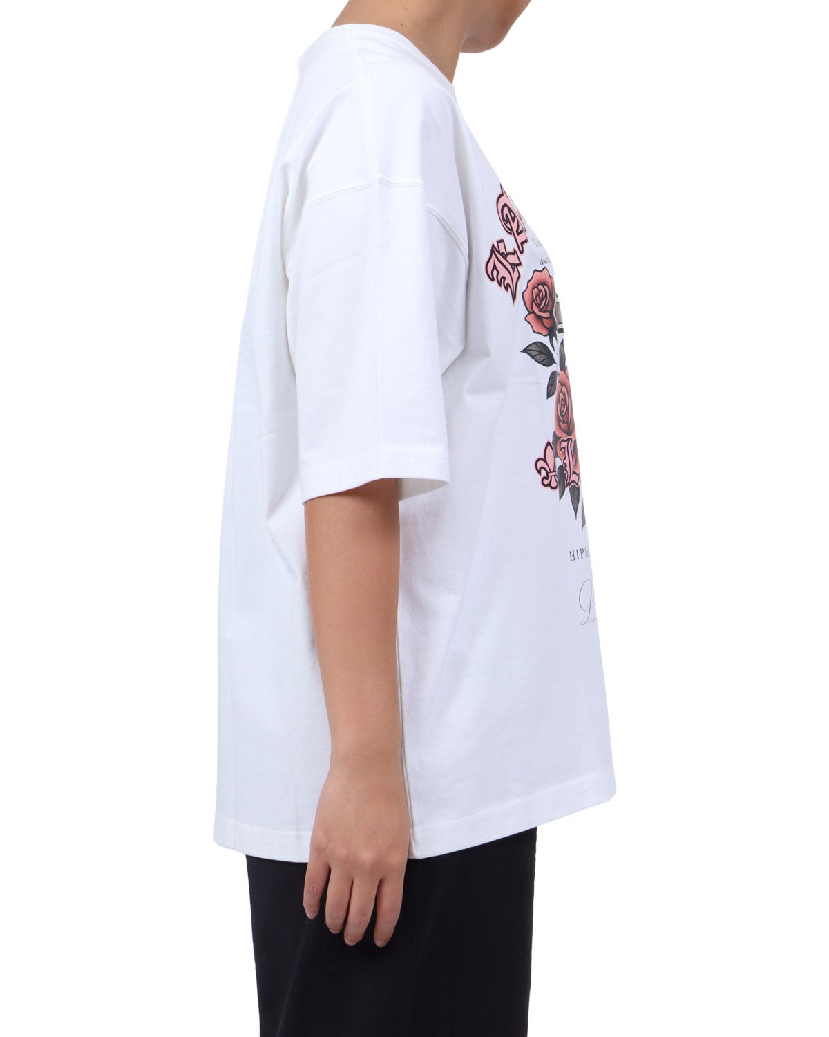 ホワイト：167cm(Lサイズ着用)