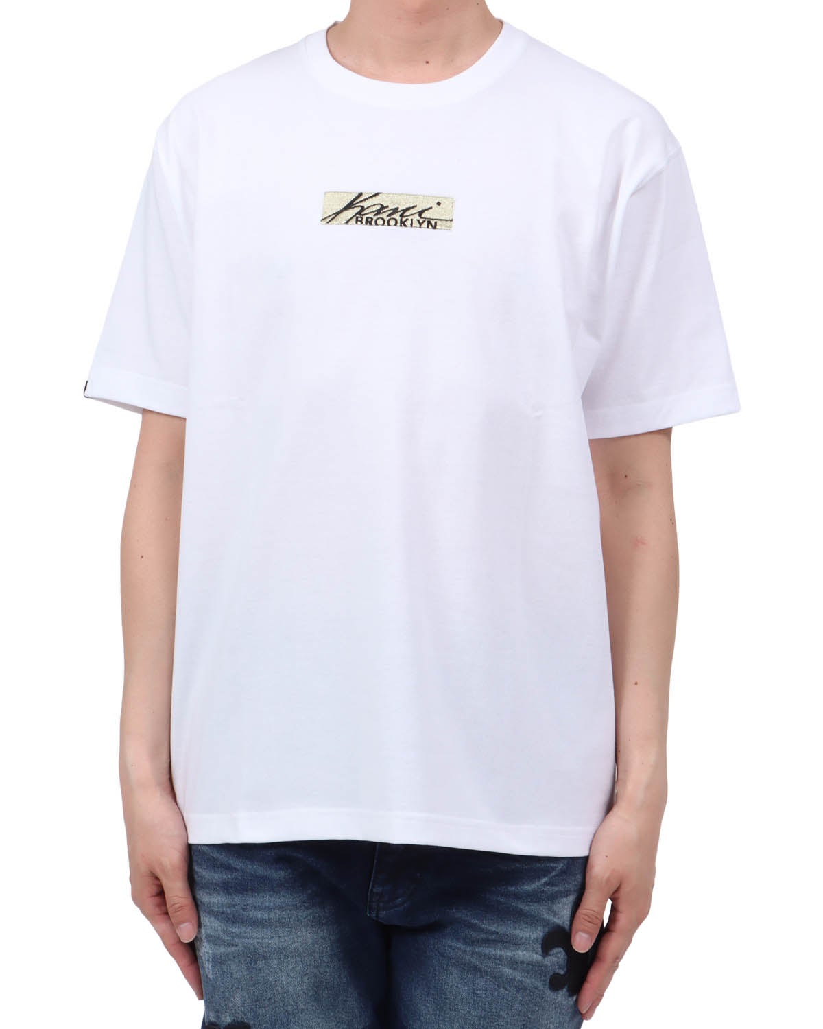 ホワイト：174cm62kg(Lサイズ着用)