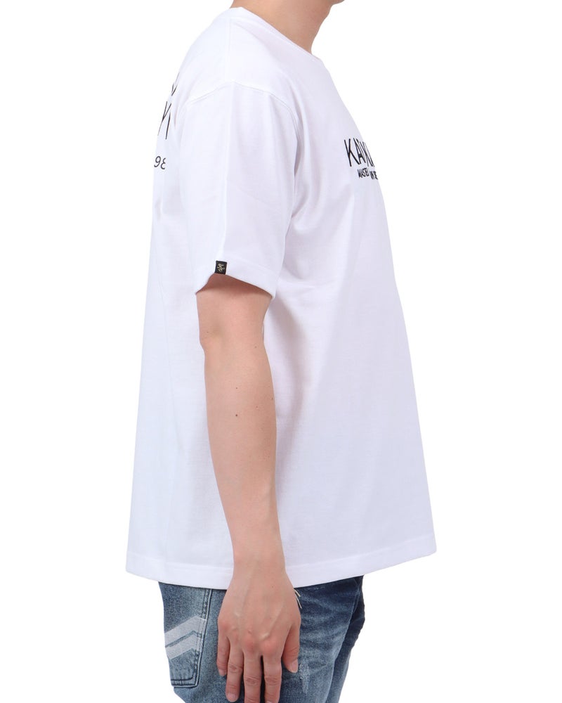 ホワイト：174cm62kg(Lサイズ着用)