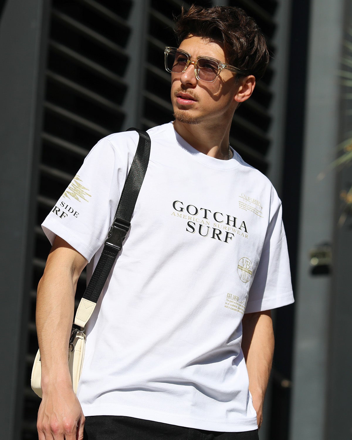 GOTCHA] リミテッド ドライ UVカット ベーシック ゴールド Tシャツ
