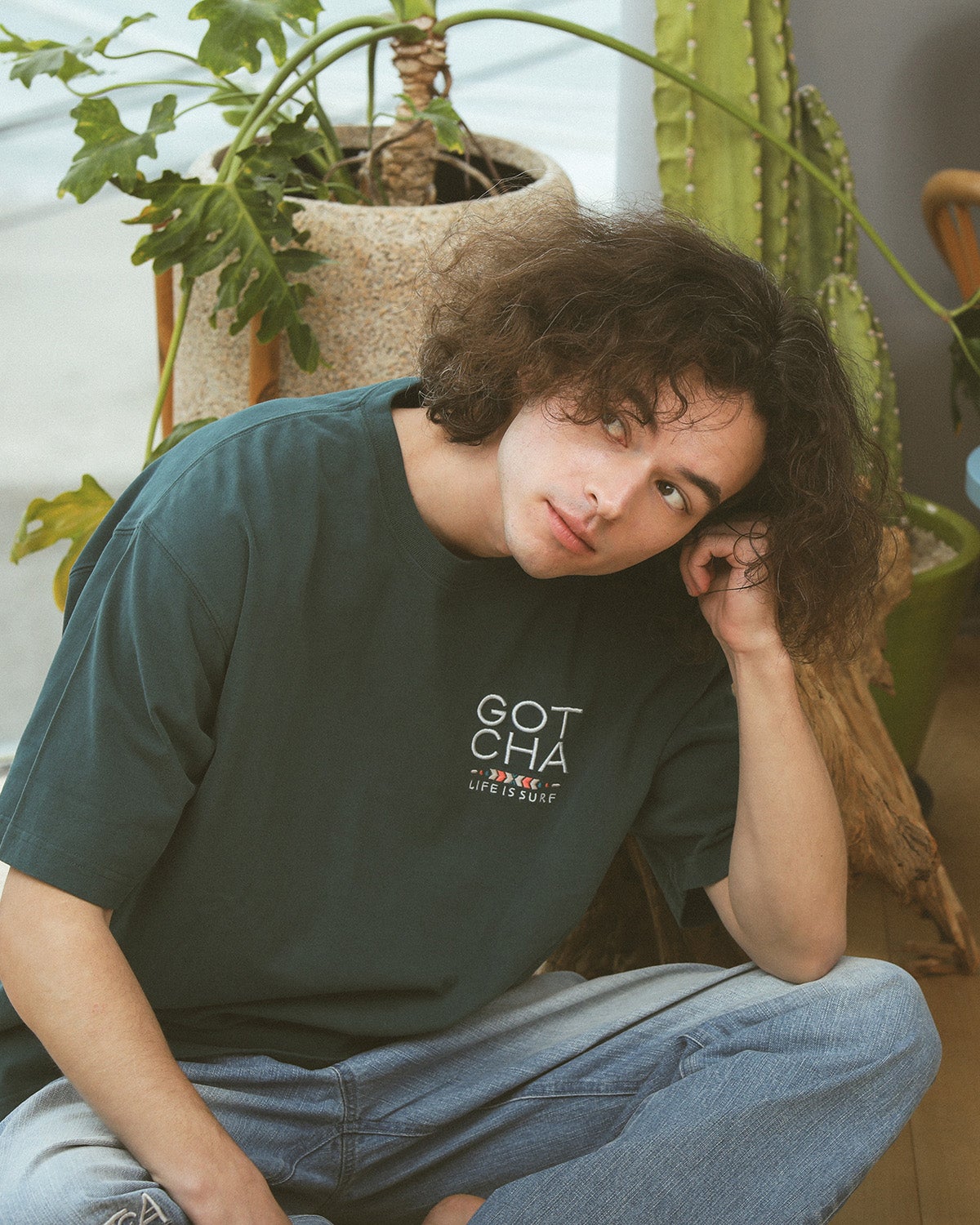 ダークグリーン：175cm/66kg(XLサイズ着用)