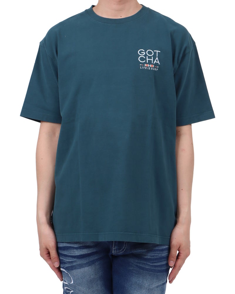 ダークグリーン：174cm62kg(Lサイズ着用)