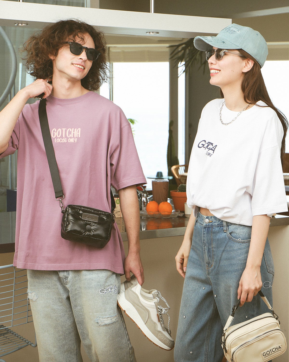 左/パープル：175cm/66kg(XLサイズ着用)