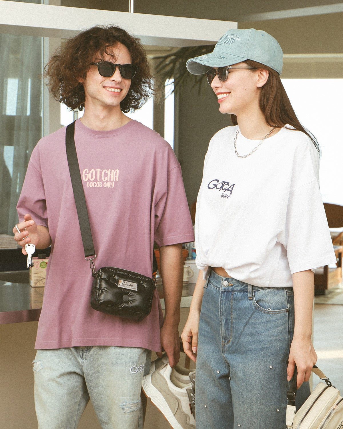 左/パープル：175cm/66kg(XLサイズ着用)