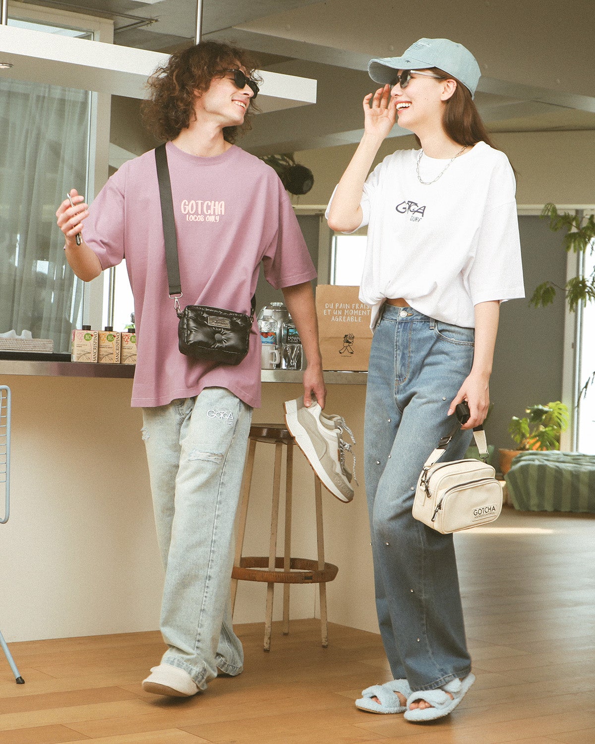 左/パープル：175cm/66kg(XLサイズ着用)