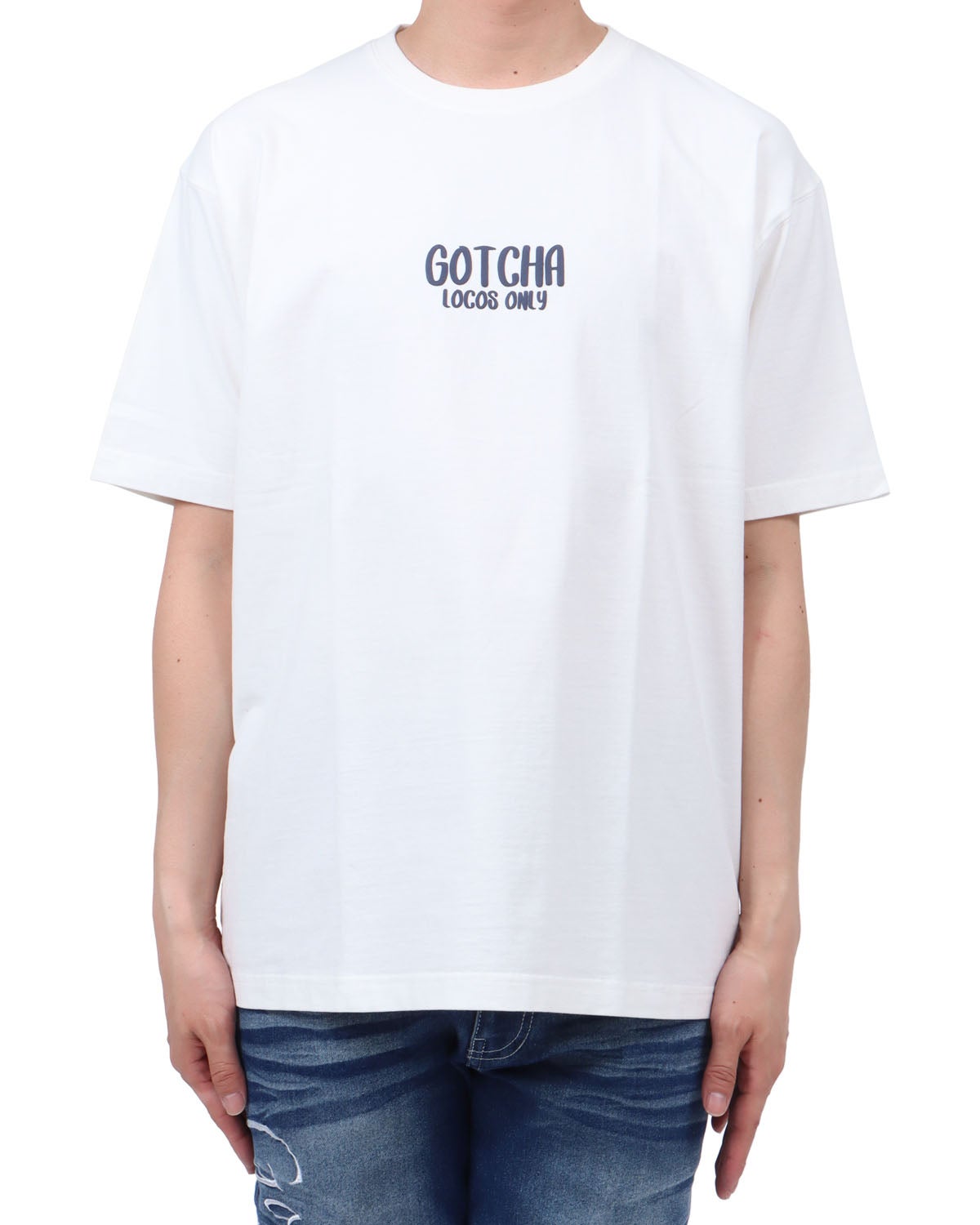 オフホワイト：174cm62kg(Lサイズ着用)