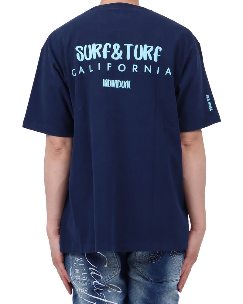 ネイビー：174cm62kg(Lサイズ着用)