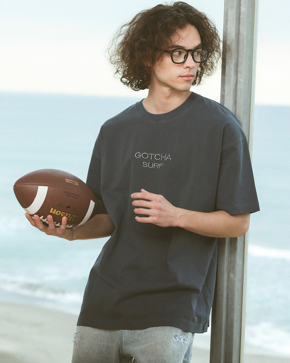 インディゴ：175cm/66kg(XLサイズ着用)