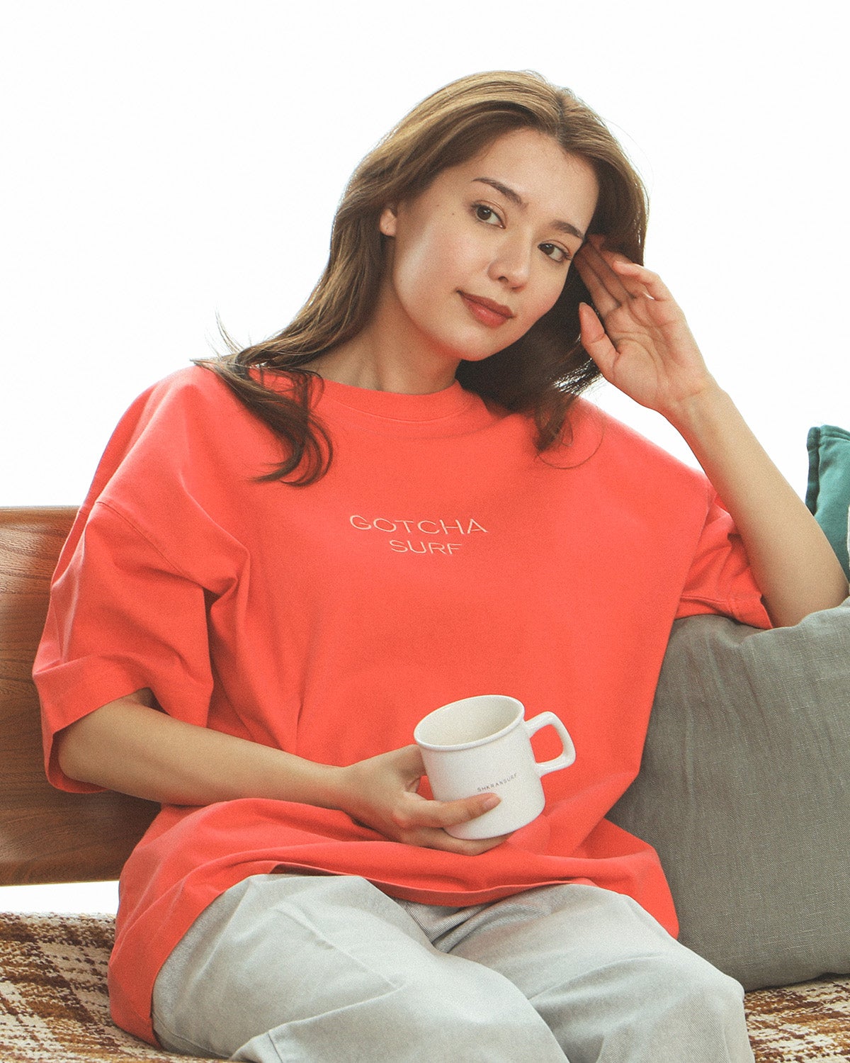 オレンジ：172cm(XLサイズ着用)